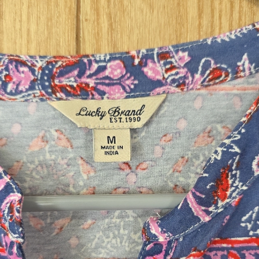 Lucky Brand Multicolor Paisley Maxi Dress - Picture 2 of 10